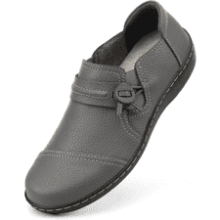 LAZYPOP Women's Leather Loafers - Comfort & Style