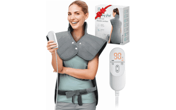 Large Heating Pad for Neck, Shoulders & Back Pain Relief
