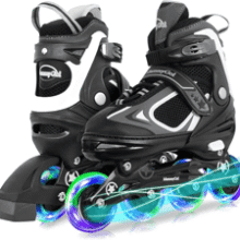Light Up Inline Skates for Kids - Adjustable & Fun!