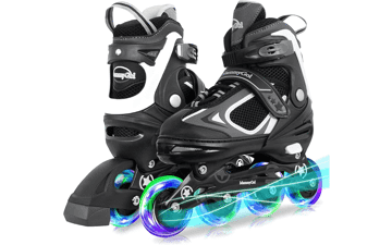 Light Up Inline Skates for Kids - Adjustable & Fun!