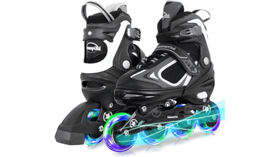 Light Up Inline Skates for Kids - Adjustable & Fun!