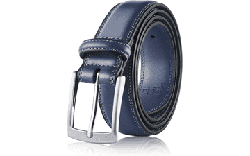 MILORDE Men's Leather Belt - Handmade Cow Leather, Classic Design