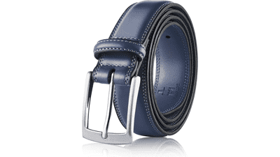 MILORDE Men's Leather Belt - Handmade Cow Leather, Classic Design
