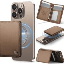 MagSafe Wallet Card Holder - RFID Blocking Leather Wallet for iPhone