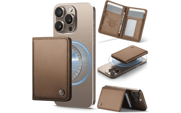 MagSafe Wallet Card Holder - RFID Blocking Leather Wallet for iPhone