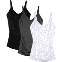 Maternity Nursing Tank Top - Adjustable Breastfeeding Cami