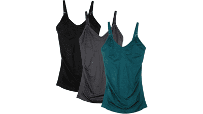 Maternity Nursing Tank Top - Adjustable Breastfeeding Cami