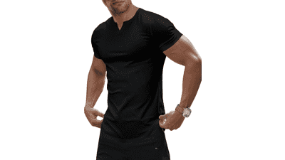 Men's Muscle V-Neck Workout Shirt