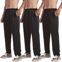 Men's Open Bottom Sweatpants 3-Pack - Workout & Lounge