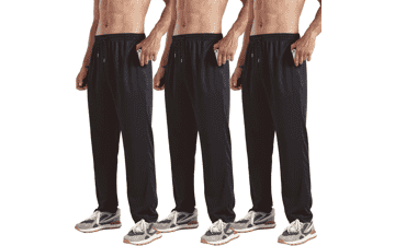 Men's Open Bottom Sweatpants 3-Pack - Workout & Lounge