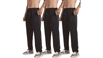 Men's Open Bottom Sweatpants 3-Pack - Workout & Lounge