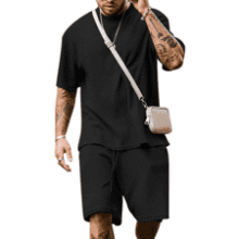 Men's Summer Tracksuit Set - Short Sleeve & Oversized