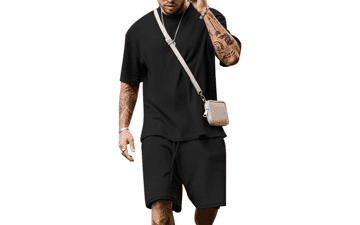 Men's Summer Tracksuit Set - Short Sleeve & Oversized