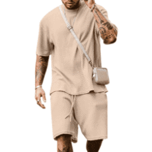 Men's Summer Tracksuit Set - Short Sleeve & Shorts