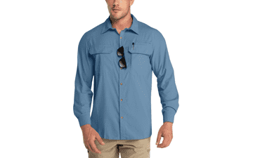 Men's UPF 50+ Sun Protection Cooling Shirt