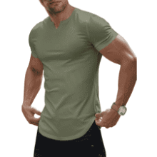Men's V-Neck Muscle Shirt - Gym & Workout Tee