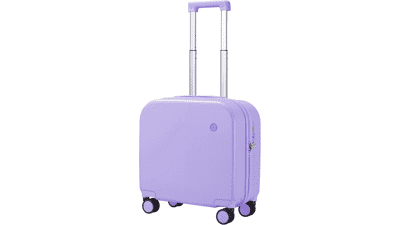 Mixi 16" Lilac Purple Carry-On Spinner Suitcase with TSA Lock