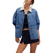 Oversized Denim Jacket for Women