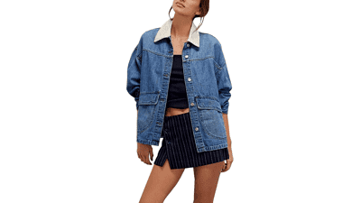 Oversized Denim Jacket for Women