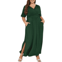 Plus Size Floral Maxi Dress - Wedding Guest & Party Ready!