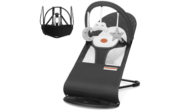 Portable Baby Bouncer Seat - Infant Rocker with Toys