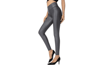 SANTINY Faux Leather Leggings for Women
