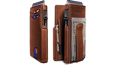 Slim RFID Wallet with Money Clip & Coin Pocket