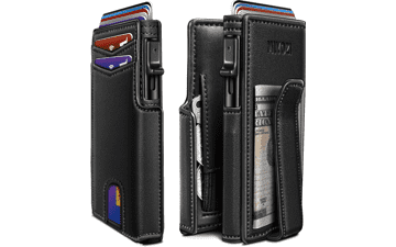 Slim RFID Wallet with Money Clip & Coin Pocket