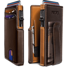 Slim RFID Wallet with Money Clip & Coin Pocket