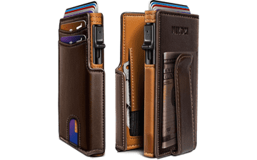 Slim RFID Wallet with Money Clip & Coin Pocket