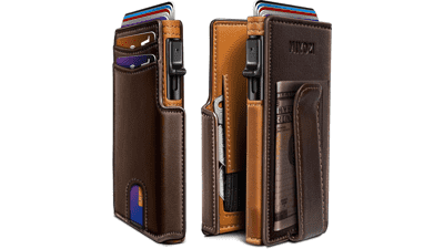 Slim RFID Wallet with Money Clip & Coin Pocket