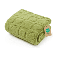 Small Dog Blanket: Soft, Washable, & Fuzzy - 25x35 Green Pet Blanket