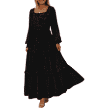 Smocked Swiss Dot Maxi Dress