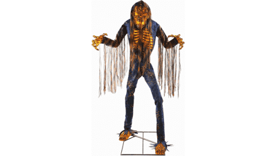 Smoldering Ghoul - 7.5 Ft Talking Animatronic Halloween Prop