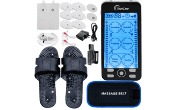TechCare Plus Muscle Stimulator: 24-Mode TENS & EMS Pain Relief Set