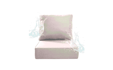 Thick Outdoor Chair Cushions - 24" Waterproof Patio Cushions