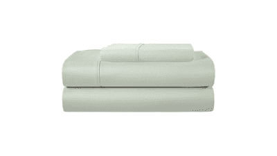 Twin Cotton Sheets Set - 400 Thread Count - Mineral