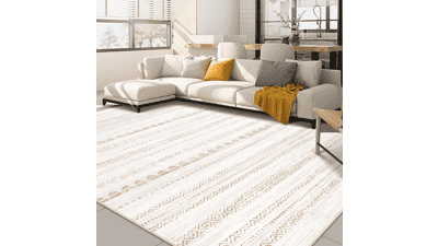 Washable Boho Area Rug - 5x7 - Perfect for Any Room!