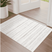 Washable Grey Boho Rug - Soft, Non-Slip Accent Rug