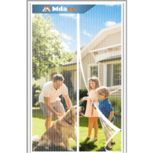 White Magnetic Screen Door - Keep Bugs Out (38x82 Inch)