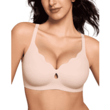 Wireless Push Up Bra - Seamless Full Coverage Bralette