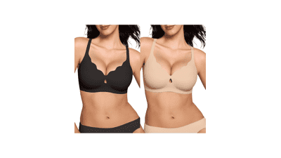 Wireless Push Up Bra - Seamless Full Coverage Support