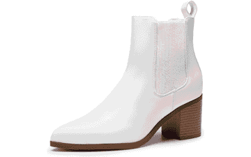 Women's Chelsea Ankle Boots - Retro Chunky Heel Booties