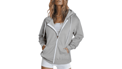 Women's Full Zip Hoodie - Long Sleeve Jacket
