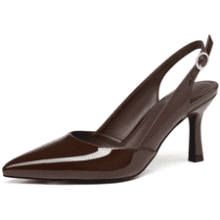 Women's Kitten Heel Slingbacks - Perfect for Weddings & Parties!