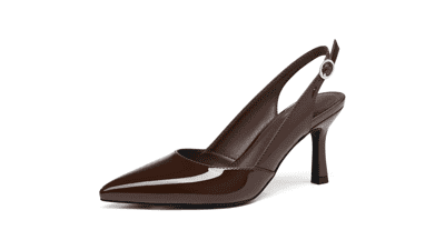 Women's Kitten Heel Slingbacks - Perfect for Weddings & Parties!