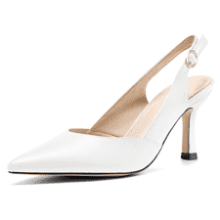 Women's Kitten Heel Slingbacks - Perfect for Weddings & Parties