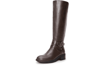 Women's Knee High Buckle Riding Boots
