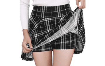 Women's Mini Skater Skirt with Shorts
