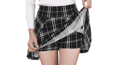Women's Mini Skater Skirt with Shorts